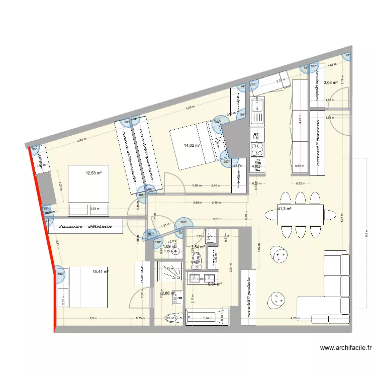 Plateau FRAMAZ MDB. Plan de 14 et 100 m² Plateau FRAMAZ MDB. Plan de 14 et 100 m²
