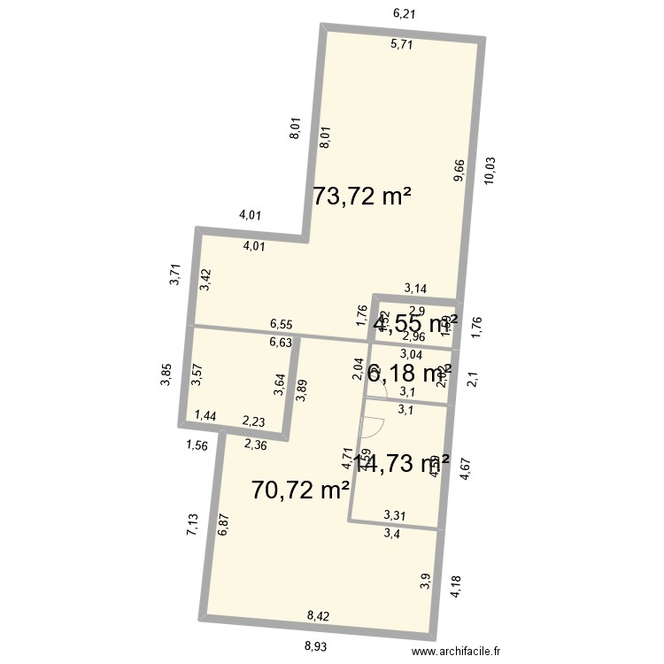 MONTREVEL 4. Plan de 5 pièces et 170 m2