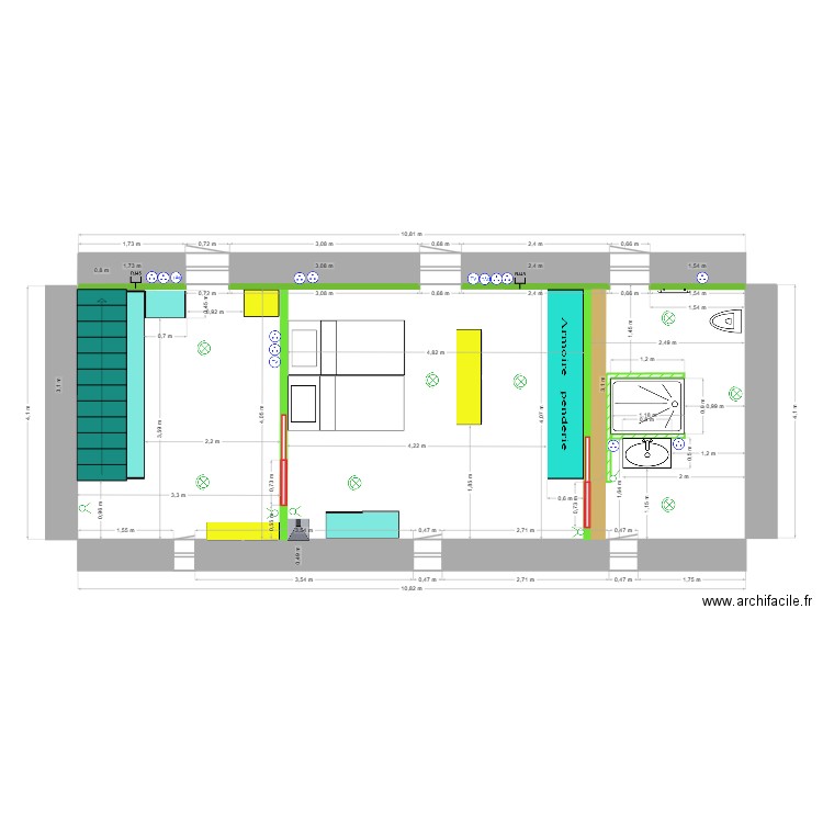 plan maison saint andre etage nouveau1. Plan de 0 pièce et 0 m2