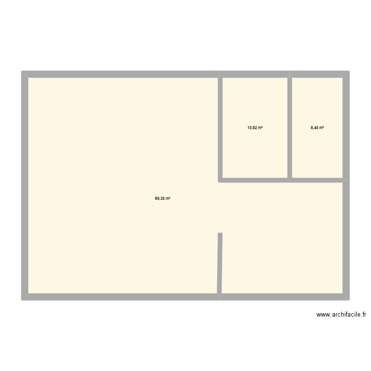 yasin et carole. Plan de 3 pièces et 109 m2