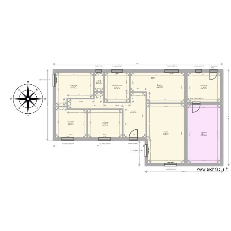 ML24010539 JANOTTO. Plan de 10 pièces et 139 m2