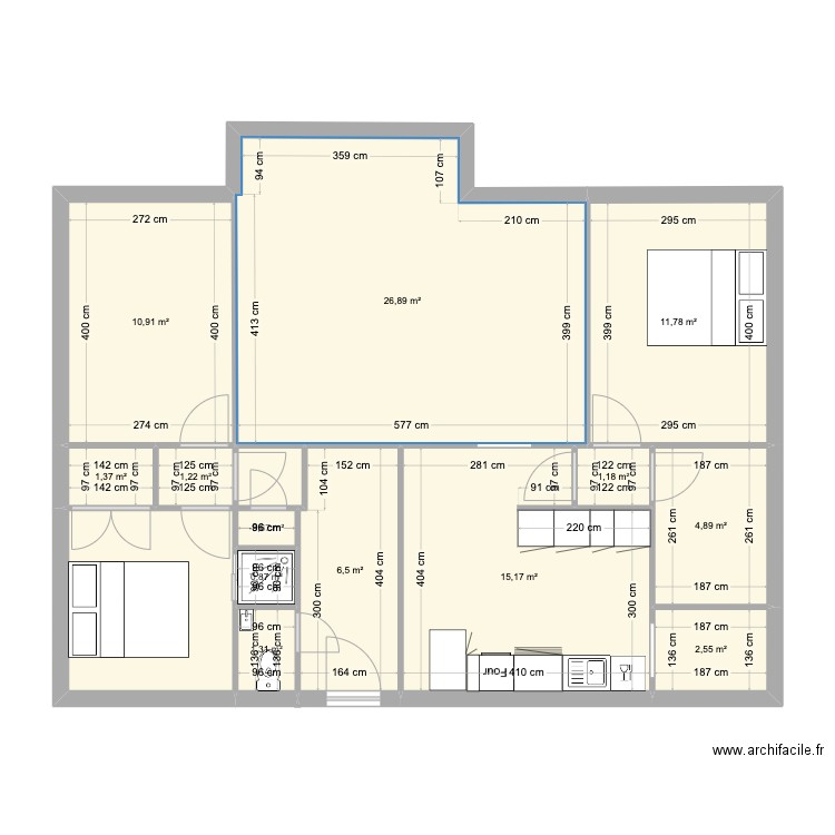 Davis . Plan de 0 pièce et 0 m2