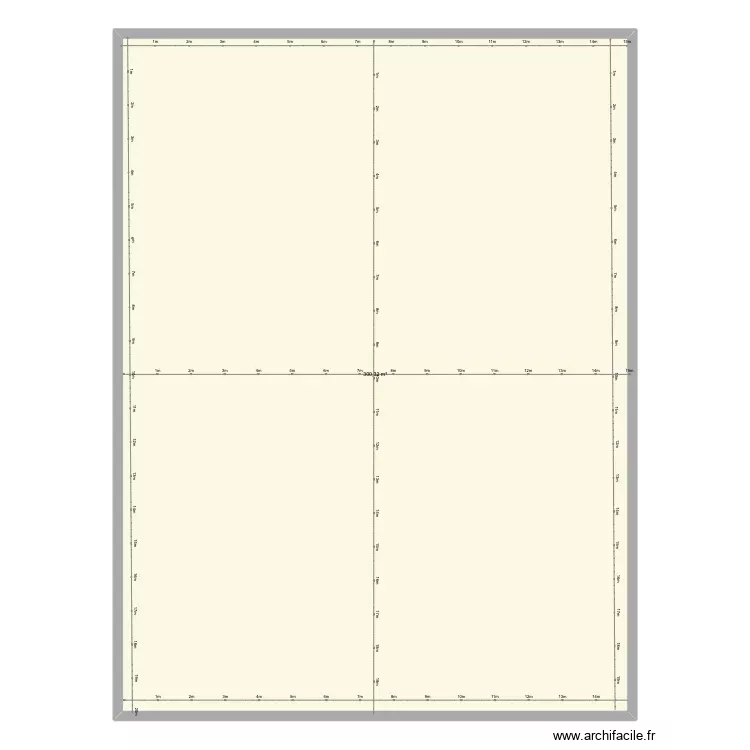 Plan carré SIMPLE. Plan de 1 Pièce et 300 m² Plan carré SIMPLE. Plan de 1 Pièce et 300 m²