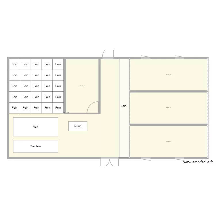 Batiment Elevage. Plan de 