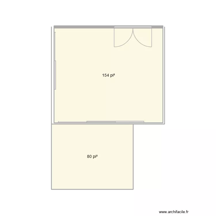 Balcon 1. Plan de 2 pièces et 22 m² Balcon 1. Plan de 2 pièces et 22 m²