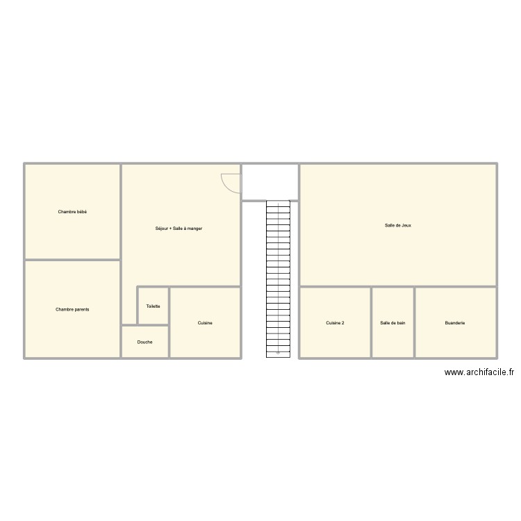 D23/D24. Plan de 10 pièces et 136 m2