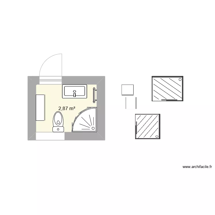 salle de bain 3. Plan de 