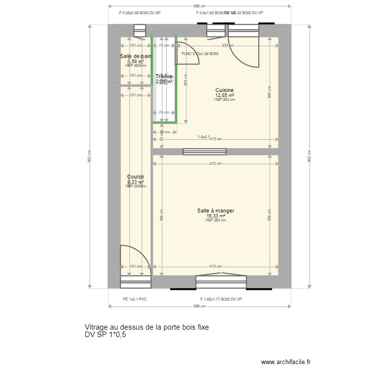 ML24004656. Plan de 14 pièces et 118 m2