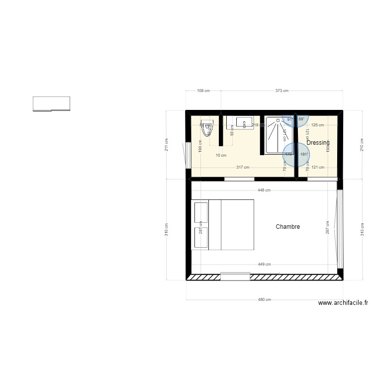 PLAN SUITE PARENTALE 2. Plan de 0 pièce et 0 m2