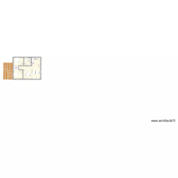 Maison Vue de haut. Plan de 