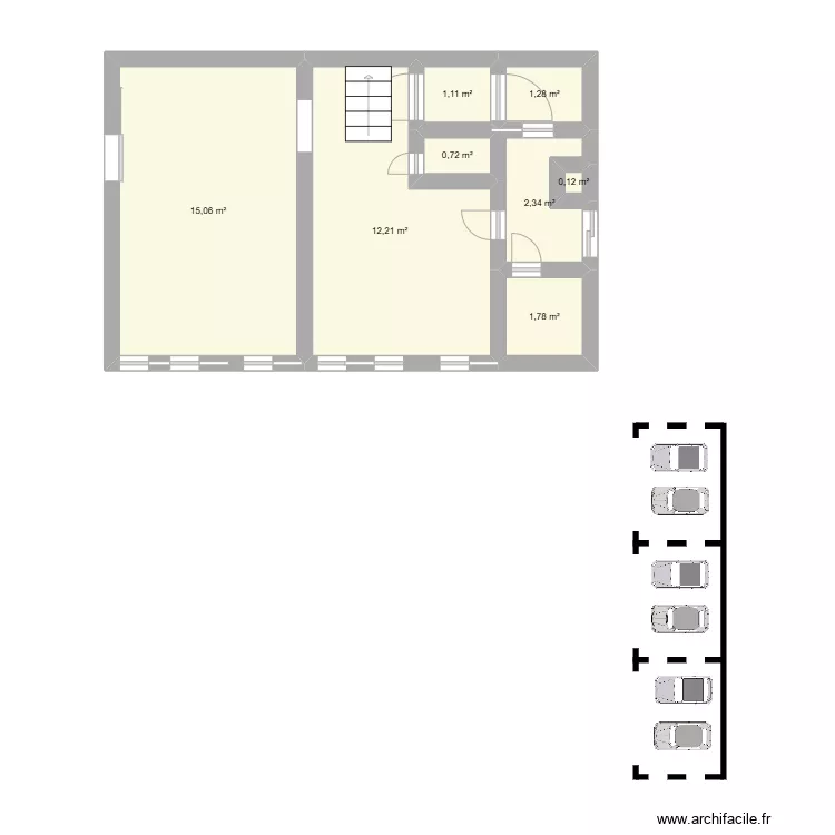 plan garage . Plan de 