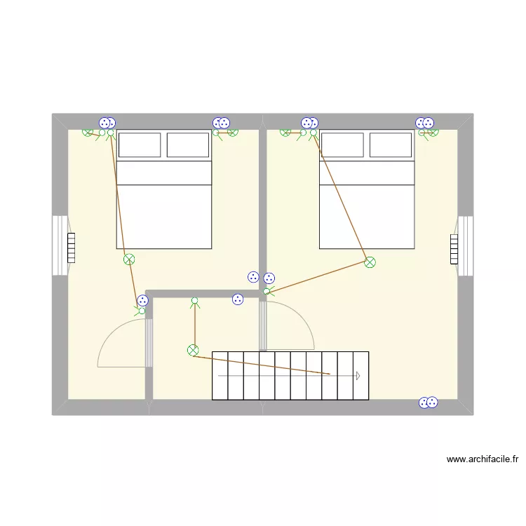 Etage Mathias. Plan de 
