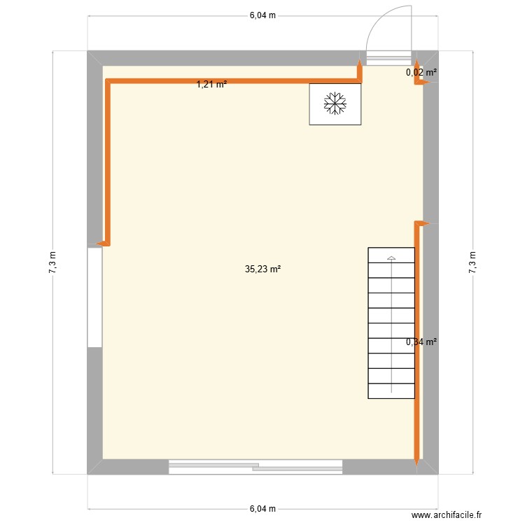 CUISINE. Plan de 4 pièces et 37 m2