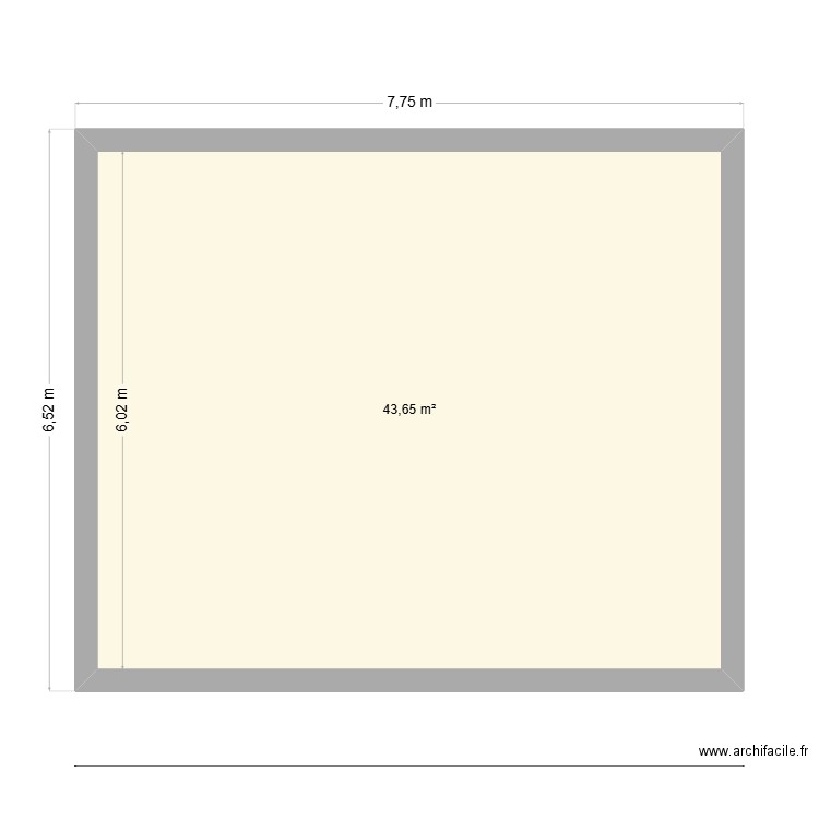 PLAN BARNEVILLE 11 SEPTEMBRE. Plan de 1 pièce et 44 m2