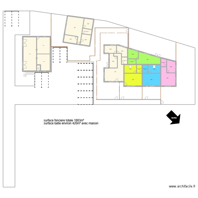 29 fenouillet apres travaux. Plan de 30 pièces et 3871 m2