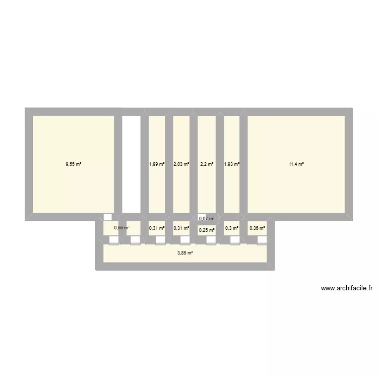 Id&eacute;e box reli&eacute;e au voli&egrave;re. Plan de 14  et 35 m²