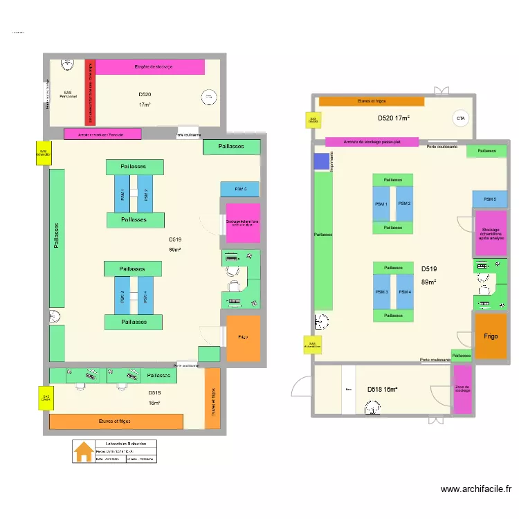 Laboratoire Bioburden. Plan de 