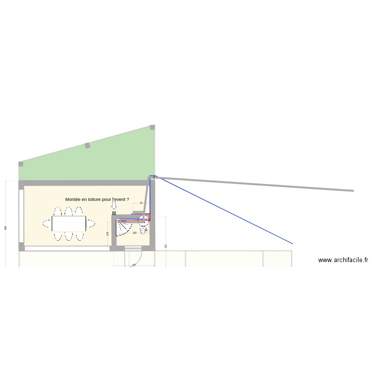 Poolhouse plomberie . Plan de 6 pièces et 234 m2