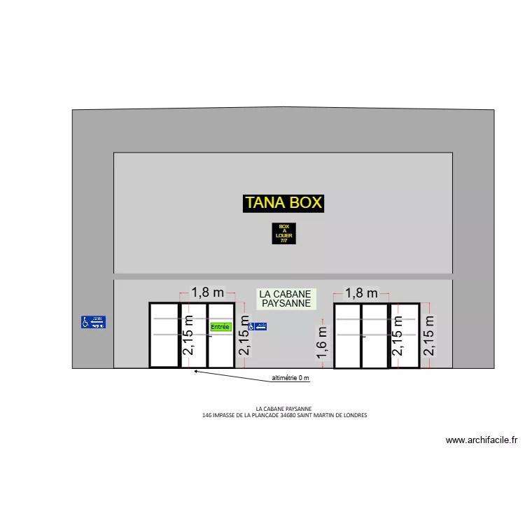 facade. Plan de 