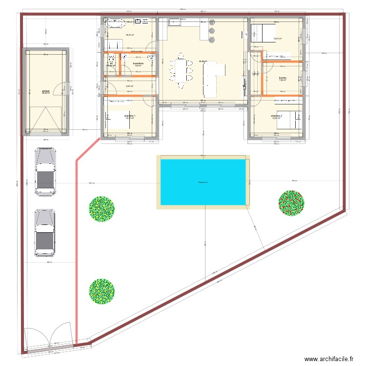 projet des graviers 2. Plan de 0 pièce et 0 m2