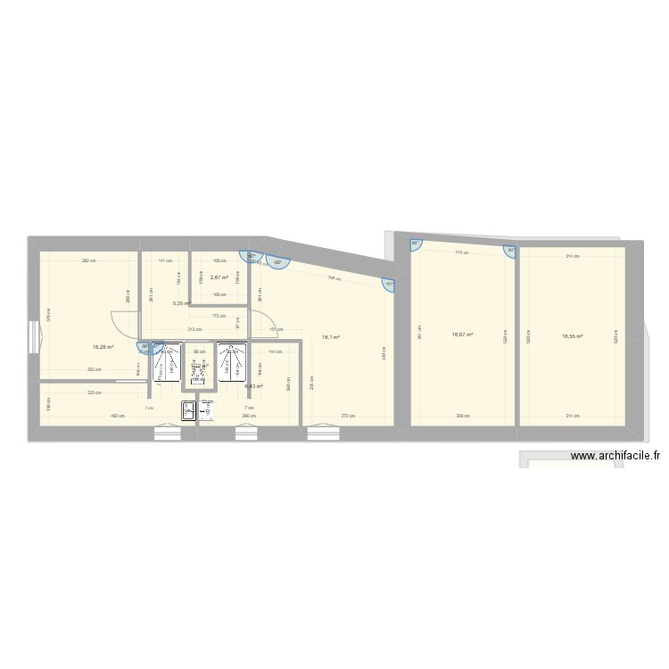 Saint-Léon Bourg - plan SDB ETAGE TER. Plan de 0 pièce et 0 m2