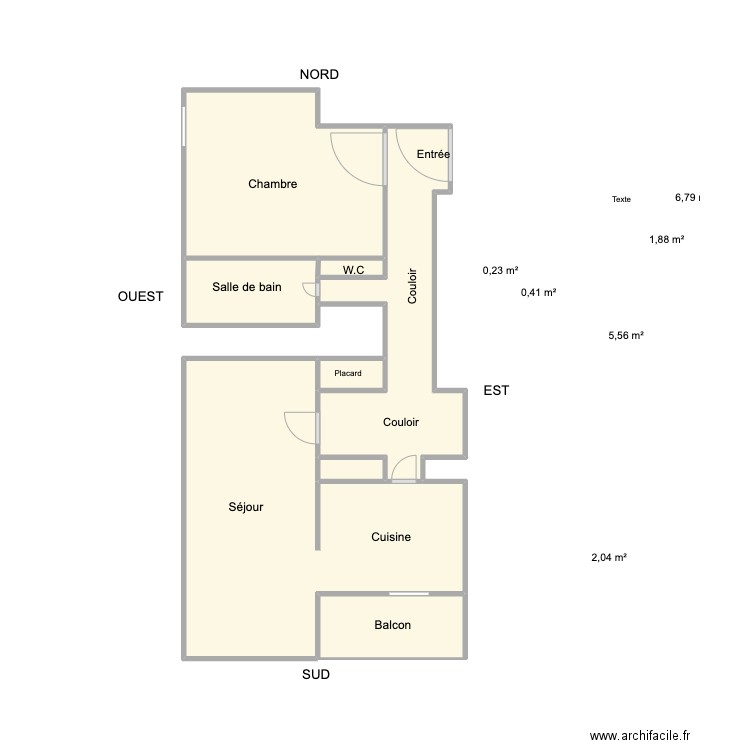 Plan maison. Plan de 8 pièces et 30 m2