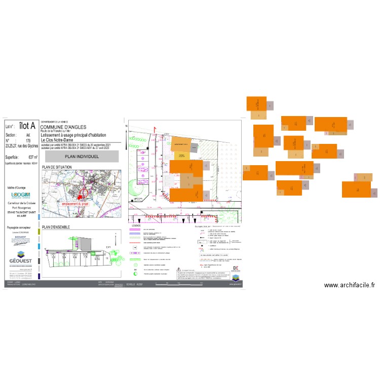 ANGLES_Lotissement Clos Notre-Dame_îlot A_PSLA_V4. Plan de 0 pièce et 0 m2