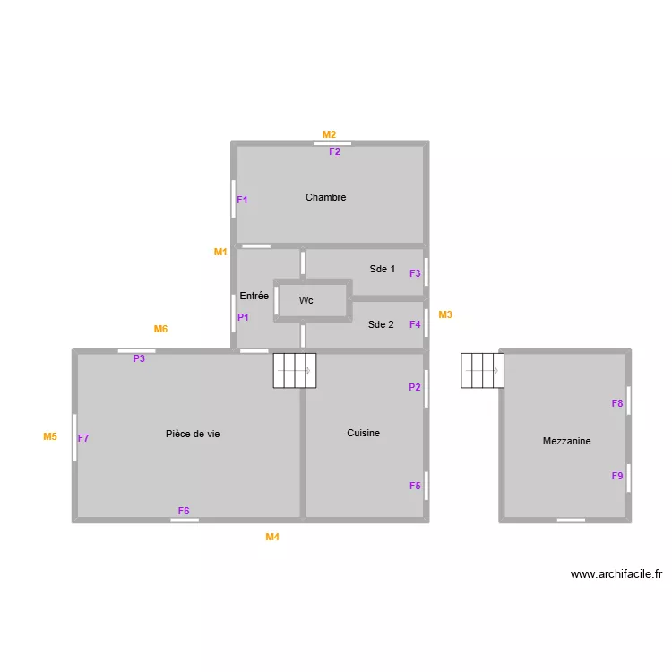 dubois 105 DPE. Plan de 8 Pièces et 60 m²