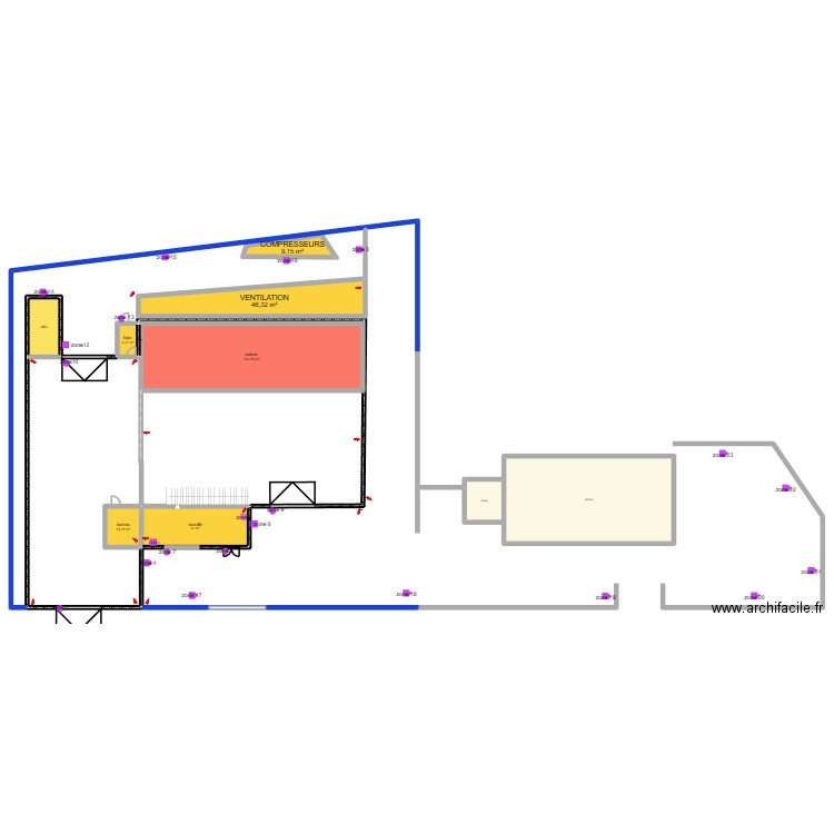 garage 3. Plan de 10 pièces et 353 m2
