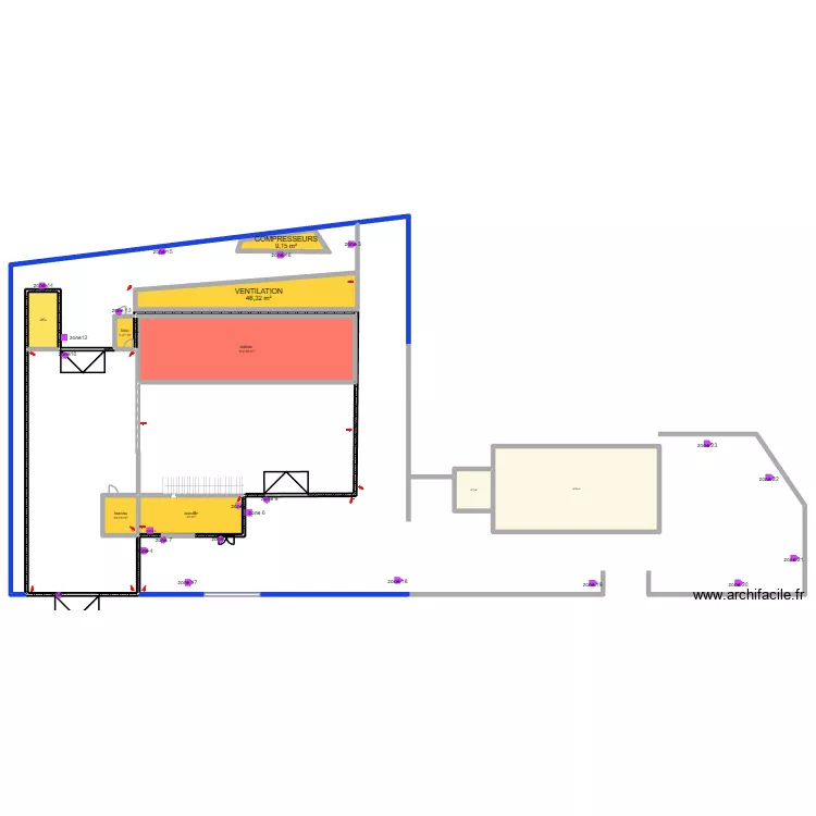 garage 3. Plan de 10  et 353 m²