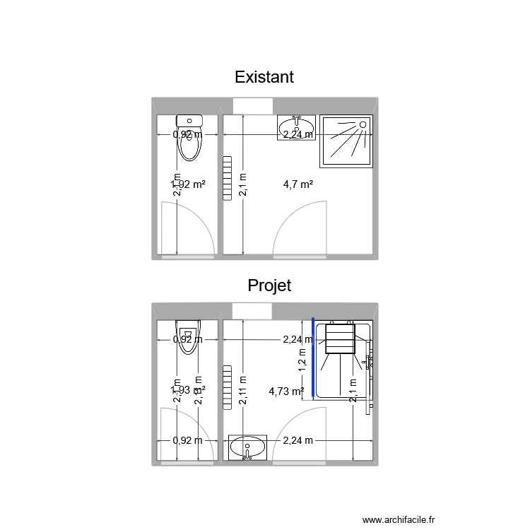 CASTAGNA Ang&egrave;le. Plan de 