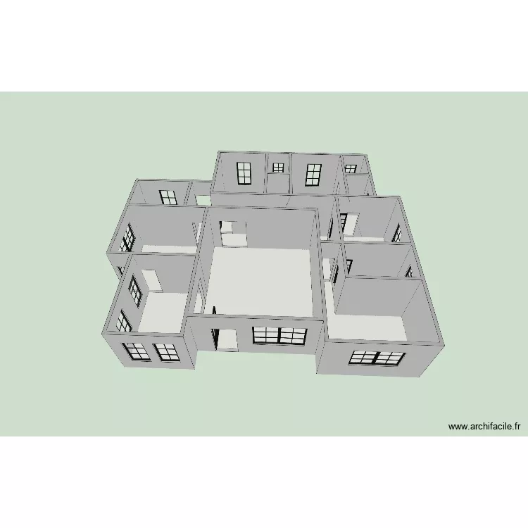 Bahouan 2. Plan de 14 Pièces et 148 m² Bahouan 2. Plan de 14 Pièces et 148 m²