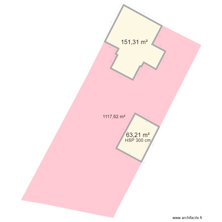 Garage_Plan de masse_v000. Plan de 2 pièces et 215 m2