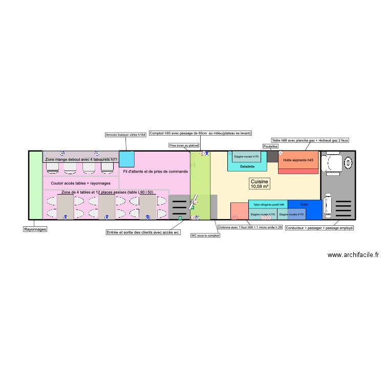 FAST. Plan de 25 pièces et 80 m2