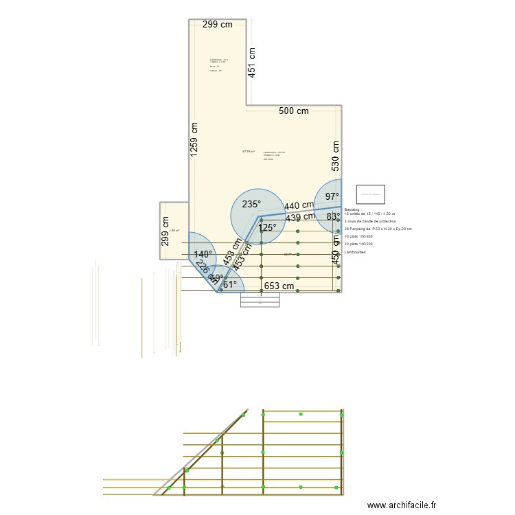 Fliorence REVILLON. Plan de 3 pièces et 95 m2