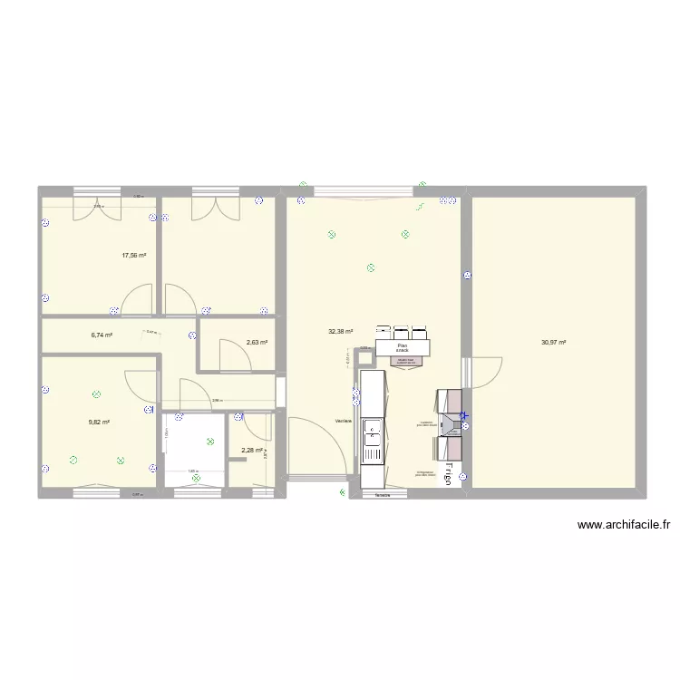 LEGTA 512 cuisine. Plan de 