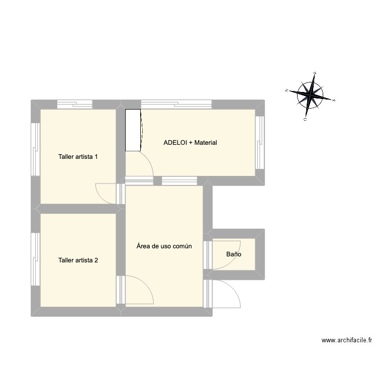 ADELOI. Plan de 5 pièces et 27 m2