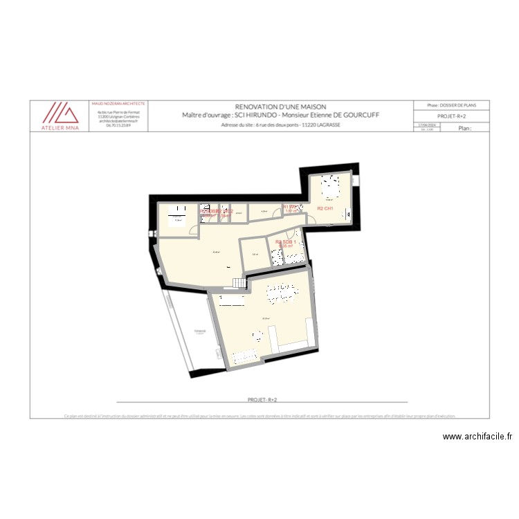 R2 2025.05.20. Plan de 11 pièces et 160 m2