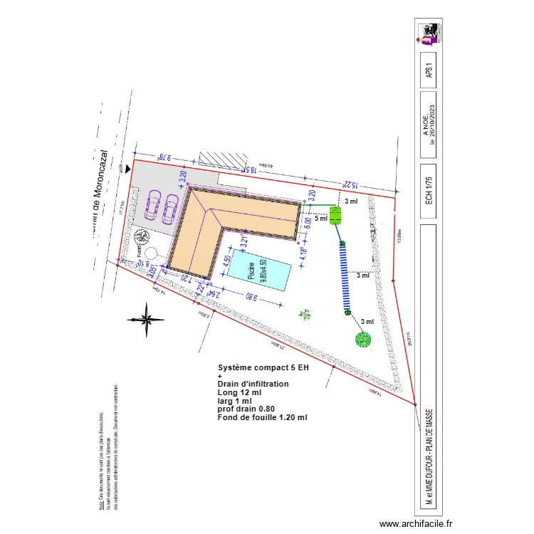 Dufour-Rossignol. Plan de 