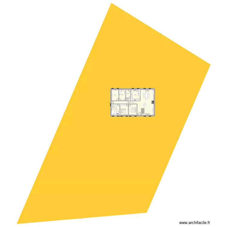 Cudot. Plan de 9  et 199 m²