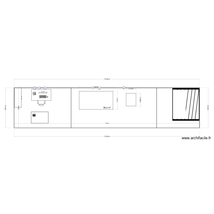 plan d implatation. Plan de 1 et 36 m² plan d implatation. Plan de 1 et 36 m²