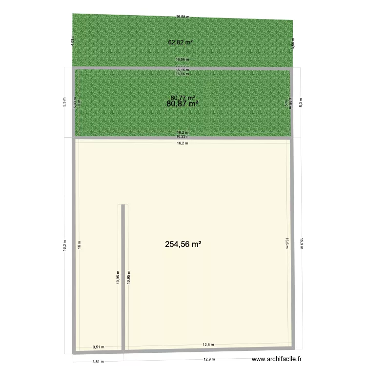 Floquet V2. Plan de 7  et 1003 m²