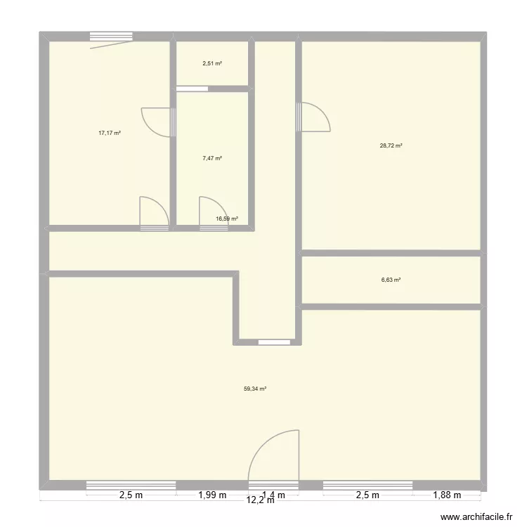 maison clerques. Plan de 