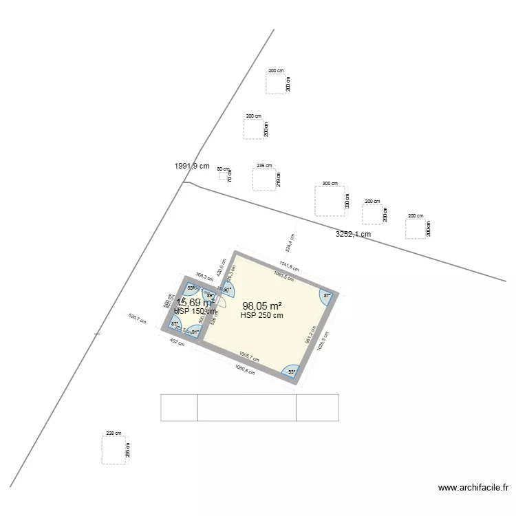 plan de masse. Plan de plan de masse. Plan de