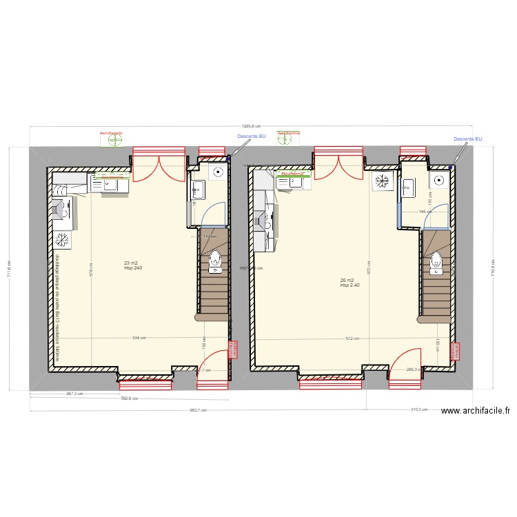 Location Maguy D. Plan de 6 pièces et 186 m2