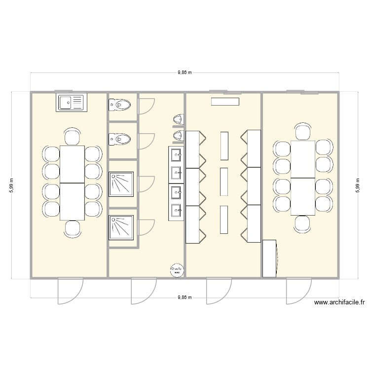EOS SBI CHANTIER RILLIEUX LA PAPE. Plan de 0 pièce et 0 m2