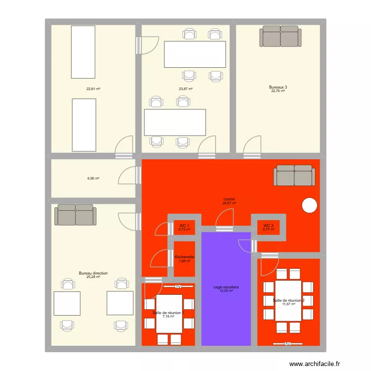 Chat3D. Plan de 12 Pièces et 165 m²