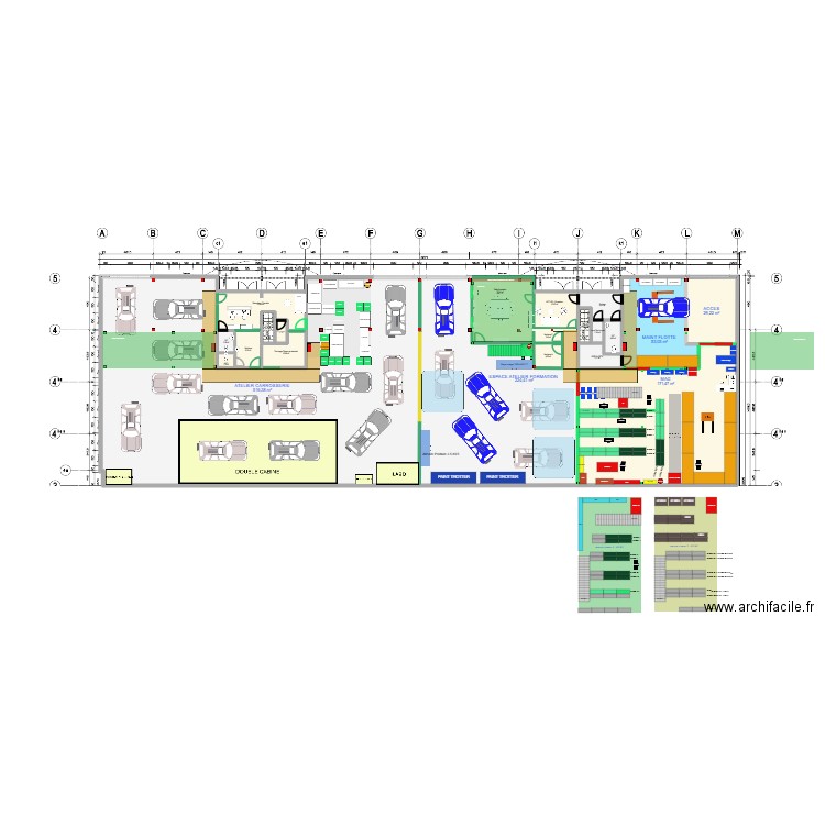 RDC MANOUKIAN _ vue agencement _TO BE RDC V2 _ SHAREYACH. Plan de 21 pièces et 1135 m2