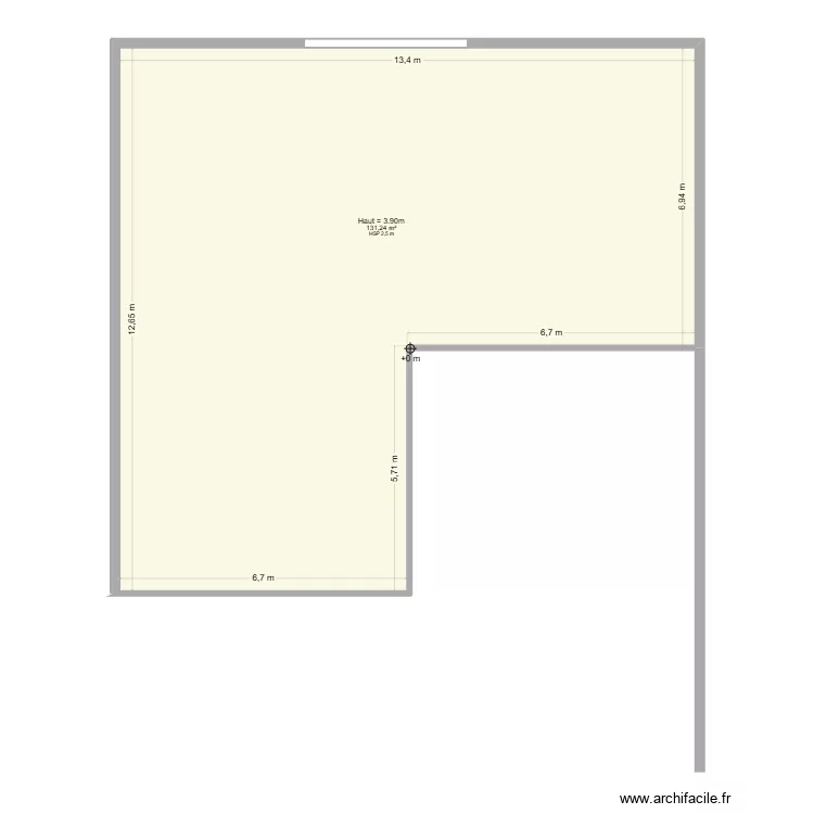 Carrosserie. Plan de 1  et 131 m²