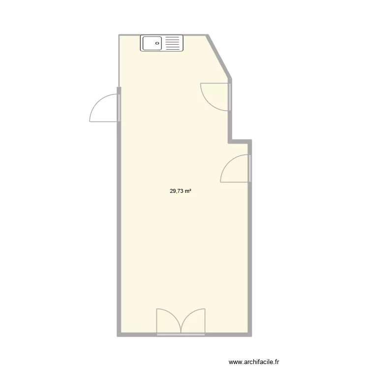 cuisine. Plan de 1 Pièce et 30 m² cuisine. Plan de 1 Pièce et 30 m²
